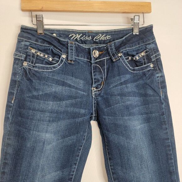 MISS Chic Denim Boot Cut Back Pocket embellishments - Picture 12 of 13